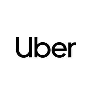 uber logo displayed prominently on a white background