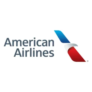 American Airlines american airlines logo featuring a stylized eagle and the company name in bold, red and blue colors.