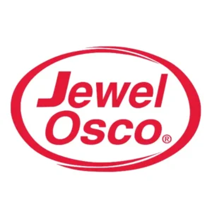 JewelOsco jewelosco logo featuring a stylized red and white design with the brand name prominently displayed.
