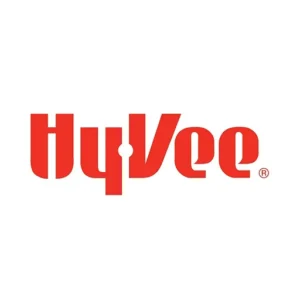 hyvee logo displayed prominently on a white background.