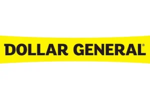 Dollar General dollar general logo featuring bold green and yellow colors with the brand name in a distinctive font.