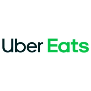 uber eats logo featuring green and black letters on a simple background
